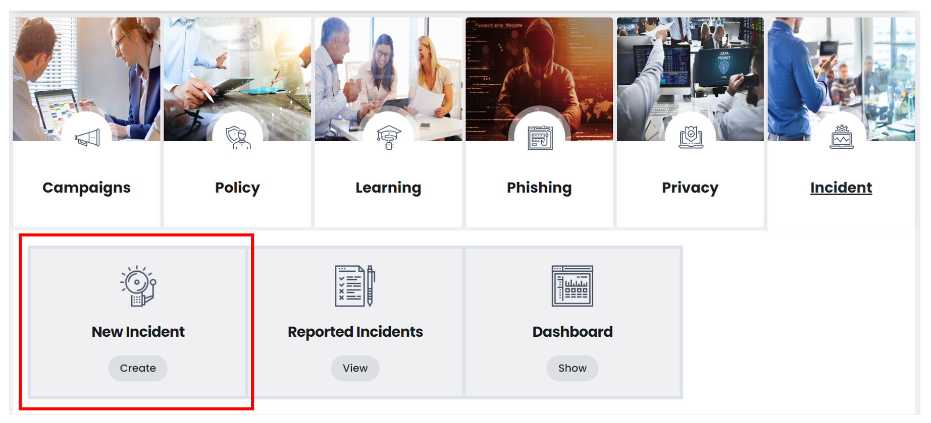 E-Learning on Reporting Security Incidents