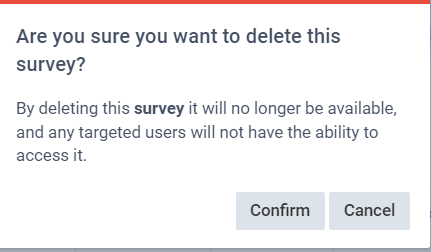 How to delete a survey from the platform – MetaCompliance